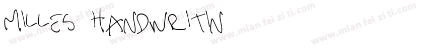 Milles handwritin字体转换